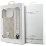 Husa Guess 4G Strap Triangle Logo cu MagSafe compatibila cu iPhone 17 Pro, Roz 9 - lerato.ro