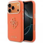 Husa Guess FW Resin Logo compatibila cu iPhone 17 Pro, Portocaliu 4 - lerato.ro