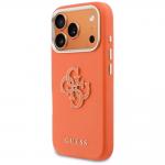 Husa Guess FW Resin Logo compatibila cu iPhone 17 Pro, Portocaliu 3 - lerato.ro