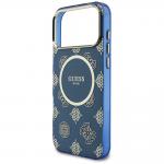 Husa Guess IML Peony Dot cu MagSafe compatibila cu iPhone 17 Pro Max, Albastru 7 - lerato.ro