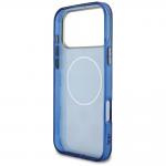 Husa Guess IML Peony Dot cu MagSafe compatibila cu iPhone 17 Pro Max, Albastru 8 - lerato.ro
