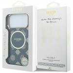 Husa Guess IML Peony Dot cu MagSafe compatibila cu iPhone 17 Pro Max, Albastru 9 - lerato.ro