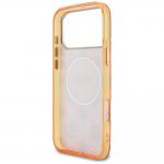 Husa Guess IML Peony Dot cu MagSafe compatibila cu iPhone 17 Pro Max, Portocaliu 8 - lerato.ro