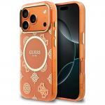 Husa Guess IML Peony Dot cu MagSafe compatibila cu iPhone 17 Pro, Portocaliu 4 - lerato.ro