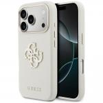 Husa Guess FW Resin Logo compatibila cu iPhone 17 Pro Max, Bej 4 - lerato.ro