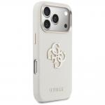 Husa Guess FW Resin Logo compatibila cu iPhone 17 Pro Max, Bej 5 - lerato.ro