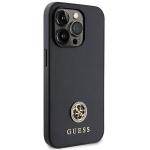 Carcasa Guess 4G Strass Metal Logo compatibila cu iPhone 15 Pro, Negru 5 - lerato.ro