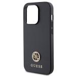 Carcasa Guess 4G Strass Metal Logo compatibila cu iPhone 15 Pro, Negru 7 - lerato.ro