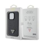 Carcasa Guess Croco Triangle Metal Logo compatibila cu iPhone 15 Pro, Negru 9 - lerato.ro