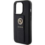 Carcasa Guess Grip Stand 4G Saffiano Strass compatibila cu iPhone 15 Pro, Negru 6 - lerato.ro