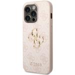 Carcasa Guess 4G Big Metal Logo compatibila cu iPhone 15 Pro Max, Roz 3 - lerato.ro