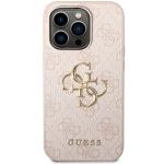 Carcasa Guess 4G Big Metal Logo compatibila cu iPhone 15 Pro Max, Roz 2 - lerato.ro