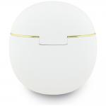 Casti wireless TWS Guess Gold Line Triangle, Bluetooth 6.0, 300 mAh, Autonomie 4h, IPX5, Alb 5 - lerato.ro