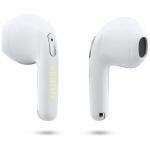 Casti wireless TWS Guess Gold Line Triangle, Bluetooth 6.0, 300 mAh, Autonomie 4h, IPX5, Alb 6 - lerato.ro