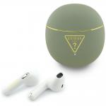 Casti wireless TWS Guess Gold Line Triangle, Bluetooth 6.0, 300 mAh, Autonomie 4h, IPX5, Khaki 3 - lerato.ro