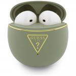 Casti wireless TWS Guess Gold Line Triangle, Bluetooth 6.0, 300 mAh, Autonomie 4h, IPX5, Khaki 2 - lerato.ro