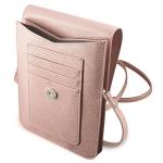 Geanta universala Guess Saffiano Triangle, 16 x 10 cm, 6 compartimente, Roz 5 - lerato.ro