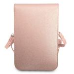 Geanta universala Guess Saffiano Triangle, 16 x 10 cm, 6 compartimente, Roz 6 - lerato.ro