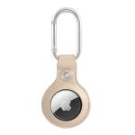 Husa de protectie Guess Saffiano Vintage Script compatibila cu Apple AirTag, Bej 3 - lerato.ro