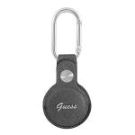 Husa de protectie Guess Saffiano Vintage Script compatibila cu Apple AirTag, Gri 2 - lerato.ro