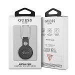 Husa de protectie Guess Saffiano Vintage Script compatibila cu Apple AirTag, Gri 4 - lerato.ro