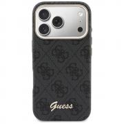 Husa Guess 4G Script cu MagSafe compatibila cu iPhone 17 Pro, Negru