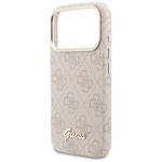 Husa Guess 4G Script cu MagSafe compatibila cu iPhone 17 Pro Max, Roz 7 - lerato.ro