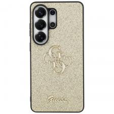 Carcasa Guess Fixed Glitter Big 4G Metal Logo compatibila cu Samsung Galaxy S26 Ultra, Gold