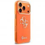 Carcasa Guess IML 4G Script Metal compatibila cu iPhone 17 Pro, Portocaliu 5 - lerato.ro