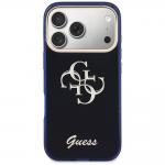 Carcasa Guess IML 4G Script Metal compatibila cu iPhone 17 Pro Max, Navy Blue 2 - lerato.ro
