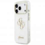 Carcasa Guess IML 4G Script Metal compatibila cu iPhone 17 Pro Max, Alb 3 - lerato.ro