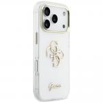 Carcasa Guess IML 4G Script Metal compatibila cu iPhone 17 Pro Max, Alb 5 - lerato.ro