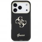 Carcasa Guess IML 4G Script Metal compatibila cu iPhone 17 Pro Max, Negru 2 - lerato.ro
