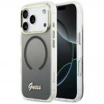 Carcasa Guess IML Gradient Script Metal cu MagSafe compatibila cu iPhone 17 Pro, Negru 4 - lerato.ro
