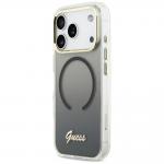 Carcasa Guess IML Gradient Script Metal cu MagSafe compatibila cu iPhone 17 Pro, Negru 3 - lerato.ro