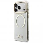 Carcasa Guess IML Glitters Script Strap cu MagSafe compatibila cu iPhone 17 Pro Max, Transparent 4 - lerato.ro