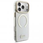 Carcasa Guess IML Glitters Script Strap cu MagSafe compatibila cu iPhone 17 Pro Max, Transparent 5 - lerato.ro