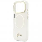 Carcasa Guess IML Script Metal cu MagSafe compatibila cu iPhone 17 Pro, Transparent 7 - lerato.ro
