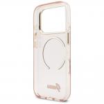 Carcasa Guess IML Script Metal compatibila cu iPhone 17 Pro Max, Roz 8 - lerato.ro