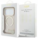 Carcasa Guess IML Script Metal cu MagSafe compatibila cu iPhone 17 Pro, Roz 9 - lerato.ro