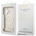 Carcasa Guess IML Script Metal compatibila cu iPhone 17 Pro, Roz 9 - lerato.ro