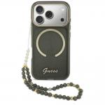 Carcasa Guess IML Glitters Script Strap cu MagSafe compatibila cu iPhone 17 Pro, Negru 2 - lerato.ro