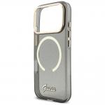 Carcasa Guess IML Glitters Script Strap cu MagSafe compatibila cu iPhone 17 Pro, Negru 7 - lerato.ro