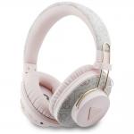 Casti wireless Guess Triangle Logo, ENC, Bluetooth 5.4, Autonomie 45h, USB-C, IPX4, Roz 2 - lerato.ro