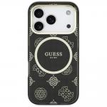 Husa Guess IML Peony Dot cu MagSafe compatibila cu iPhone 17 Pro, Negru 2 - lerato.ro