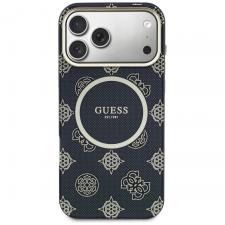 Husa Guess IML Peony Dot cu MagSafe compatibila cu iPhone 17 Pro Max, Negru