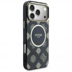 Husa Guess IML Peony Dot cu MagSafe compatibila cu iPhone 17 Pro Max, Negru 5 - lerato.ro