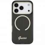 Husa Guess IML Script Metal cu MagSafe compatibila cu iPhone 17 Pro Max, Negru 2 - lerato.ro