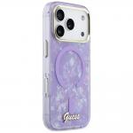 Husa Guess IML Shell Script Metal cu MagSafe compatibila cu iPhone 17 Pro Max, Violet 5 - lerato.ro