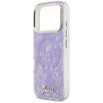Husa Guess IML Shell Script Metal cu MagSafe compatibila cu iPhone 17 Pro Max, Violet 7 - lerato.ro